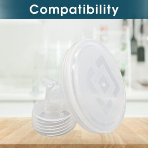 Begical Breastpump Flange Cover/Cap Compatible with Spectra 16mm/20mm/24mm/28mm Breast Pump Shield/Flange Also fit begical Like Spectra Flange Prevent dust from The Flange/Shields