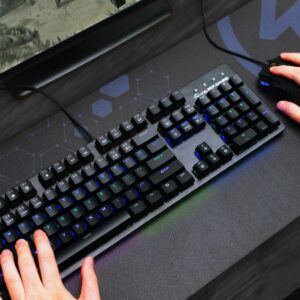 IOGEAR Kaliber Gaming HVER Stealth Gaming Keyboard (GKB740)