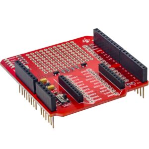 for xbee shield adapter communication breakout board red for arduino uno r3 connectivity xbee s2c module with female header pins