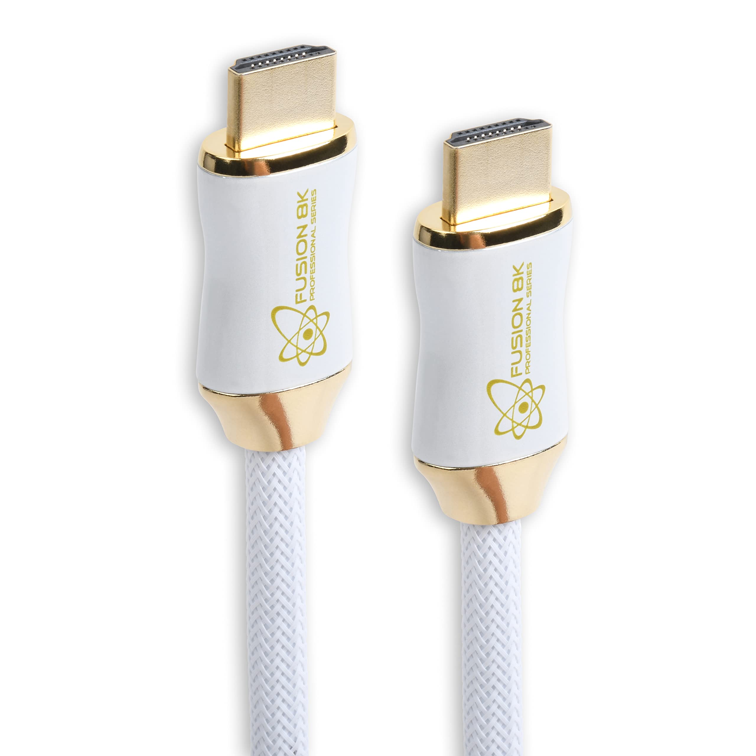 Fusion8K White HDR HDMI 2.1 Certified Cable Supports 10K 8K @60Hz and 4K @120Hz Compatible with Dolby Vision and All TVs, BluRay, Xbox Series X, PS5 (6 Feet)