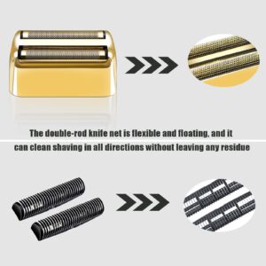 Shaver Replacement Foil and Cutters compatible with BaBylissPRO Barberology Double FXFS2G (Gold)