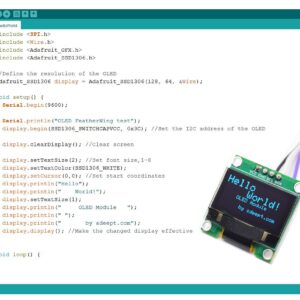 Adeept 4pcs 0.96 Inch OLED Module 12864 128x64 SSD1306 IIC I2C Serial Self-Luminous Display Board Compatible with Arduino Raspberry Pi and MCU(Blue) - Pins Soldered