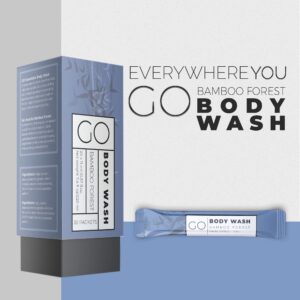 GO Essentials 2-in-1 Shampoo/Conditioner and Body Wash Travel Packets - Hotel Amenities, Homeless Care Kits, AirBnB Essentials