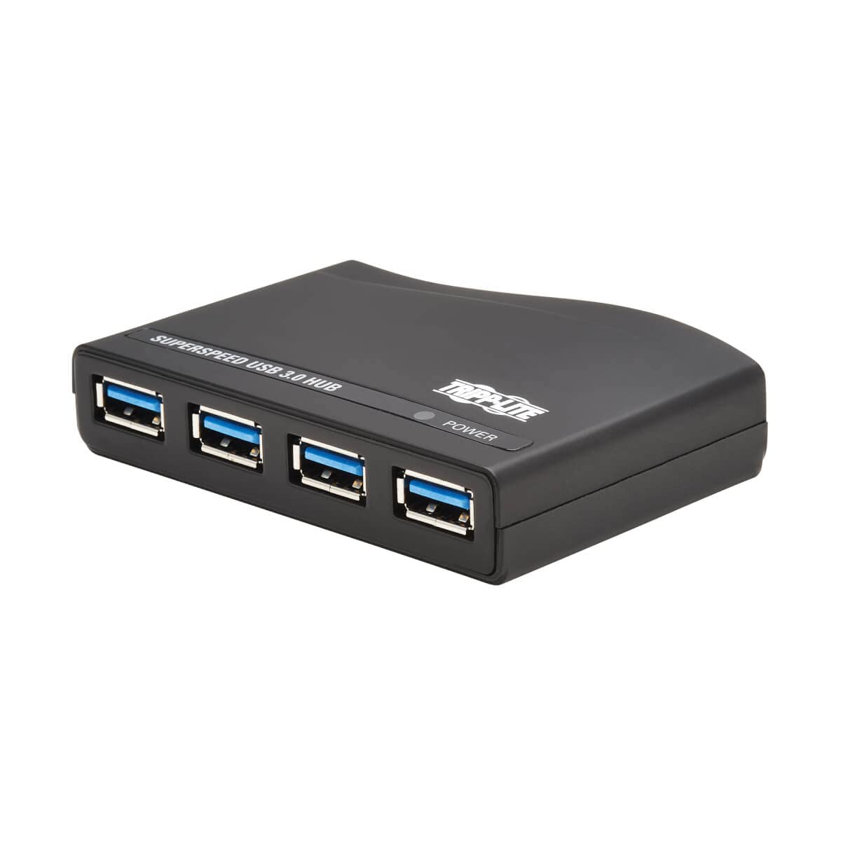 Tripp Lite 4-Port USB-A Mini Hub - USB 3.2 Gen 1, Up to 5 Gigabits per Second, Plug-and-Play No Software Needed, International Plug Adapters for UK, EU, & Australia - 1-Year Warranty (U360-004-R-INT)