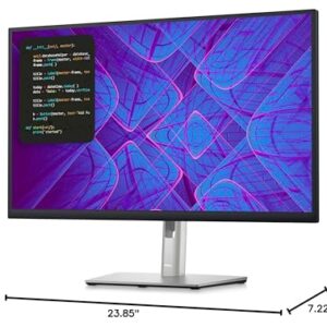 Dell P2723QE USB-C Hub Monitor - 26.96-inch 4K (3840 x 2160) 60Hz Display, 5ms Response Time (Fast Mode), USB-C/DisplayPort/HDMI/USB 3.2 Gen1 Connectivity, Color Depth: 1.07 Billion Colors – Black