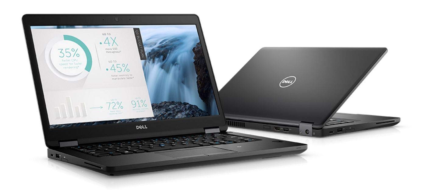 Dell Latitude 5480 Business Laptop, 14 Inch HD (Intel Core i5-6300U, 8GB DDR4, 256GB SSD), Windows 10 Pro (No Webcam)