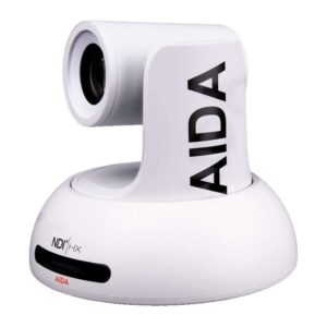 aida ptz-ndi-x18 full hd ndi|hx indoor/outdoor broadcast and conference 18x ptz camera, white