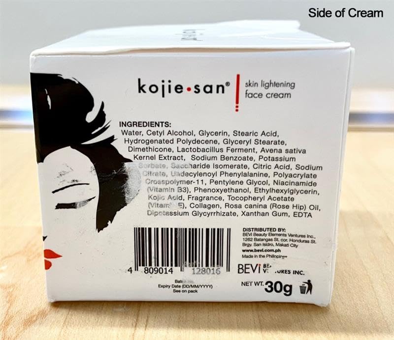 Kojie San Skin and Body Soap 2 Piece Set – Original Kojic Acid, Dark Spot Remover Soap Bar with Coconut & Tea Tree Oil – 65g x 2 Bars & 30g Face Cream