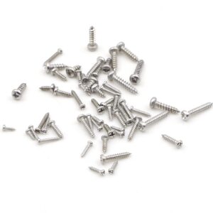 HVAZI 24 Kinds M1 M1.2 M1.4 M1.5 M1.7 M2 304 Stainless Steel Phillips Pan Head Small Self Tapping Screws Assortment Kit