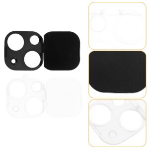 Gatuida 2pcs Lens Cover Lens Lid Phone Protective Cover Stereoscopic Lens Caps Phone Lens Protector Stereoscopic Lens Protector Smart Phone Accessory All-in-package Lens Protector