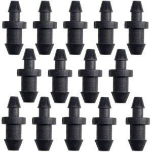 drip irrigation drip irrigation goof hole plugs 1/4 inch tube closure irrigation stoppers for hose or tubing end caps puncture to insert fittings for home garden lawn supplies (150)