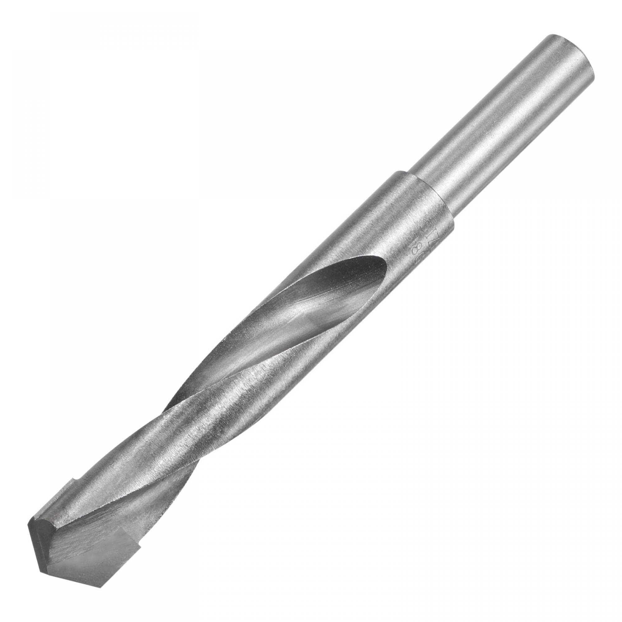 uxcell 18mm Reduced Shank Cemented Carbide Twist Drill Bits for Hardened Steel Stainless Steel, 1/2 Inch Straight Shank