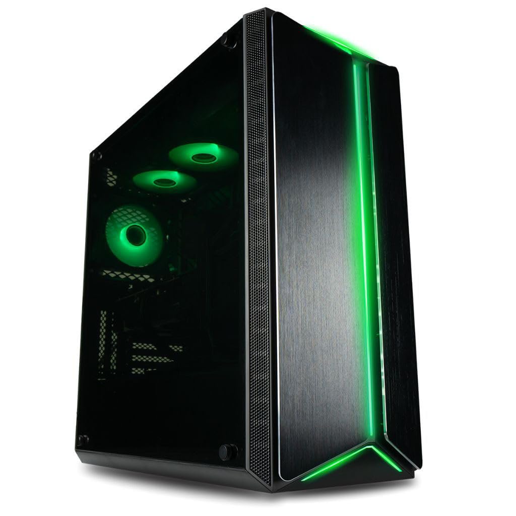 Mantis V2 Gaming PC Desktop - NVIDIA GeForce RTX 4070 TI Super, Intel 24-Core i9-14900KF Processor, WaterCooled, 32GB DDR5 RAM, 1TB NVMe SSD + 3TB HDD, WiFi, Windows 11 Home - RGB Gamer Computer