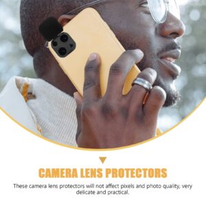 Gatuida 2pcs Lens Cover Lens Lid Phone Protective Cover Stereoscopic Lens Caps Phone Lens Protector Stereoscopic Lens Protector Smart Phone Accessory All-in-package Lens Protector