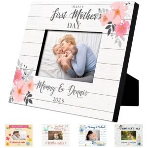 first mother's day gifts, personalized our 1st mother's day picture frame with names, date | 6 designs, 2 sizes | 1st mom gift from husband - new mom gifts - #1