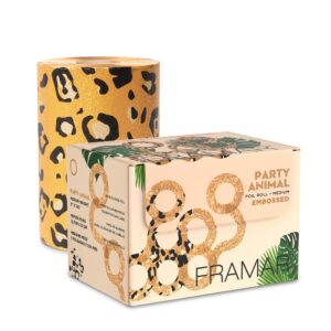 Framar Party Animal Embossed Roll Aluminum Foil, Hair Foils For Highlighting - Medium 320 ft