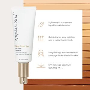 jane iredale Glow Time Pro BB Cream | Weightless Blemish Concealer | SPF 25 Broad Spectrum Sun Protection | Medium with Neutral Gold/Peach Undertones