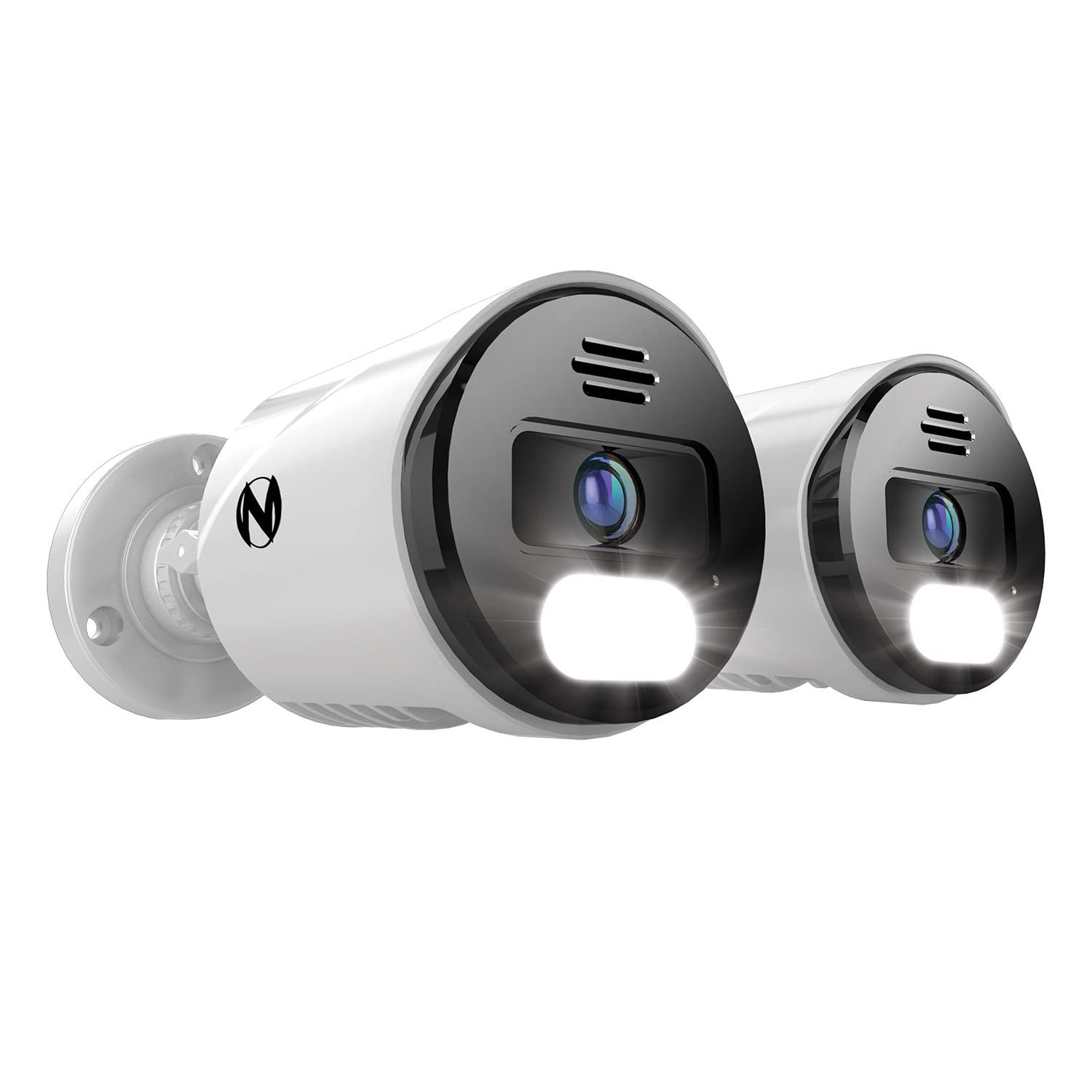 Night Owl Wired IP 4K UHD Indoor/Outdoor Add On Spotlight Cameras with Preset Voice Alerts and Built-in Camera Siren (Requires Compatible BTN8 Series NVR or BTD8 Series DVR - Sold Separately)