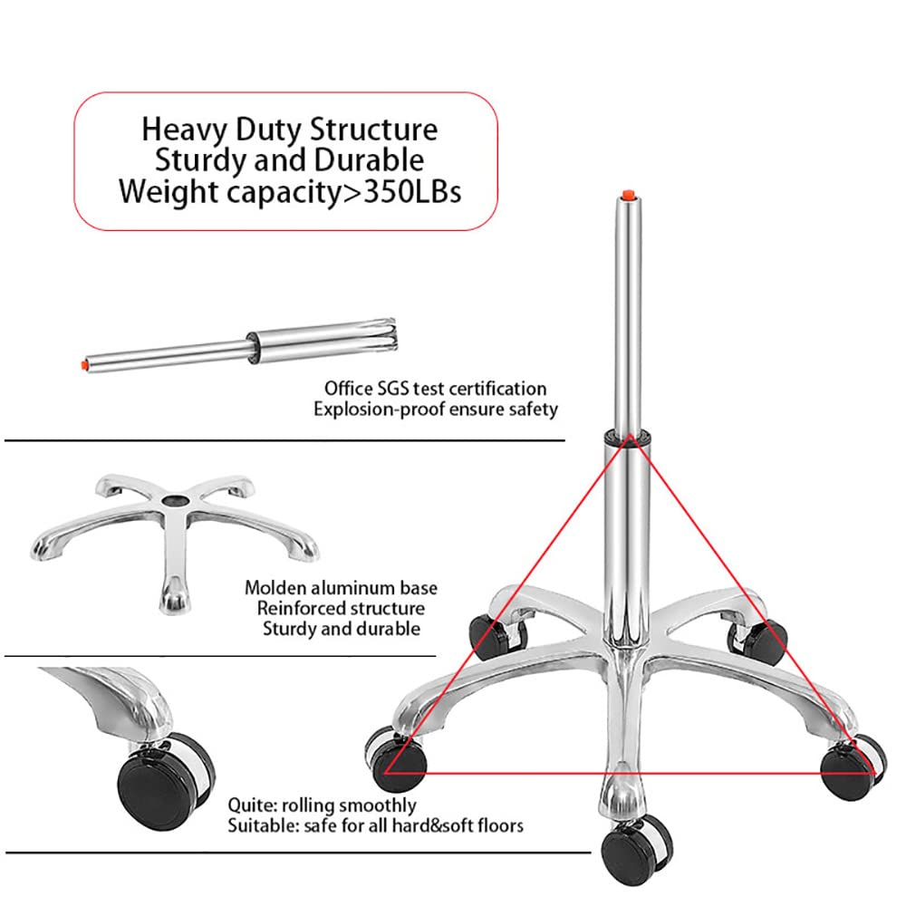 MWOSEN Saddle Stool Chair with Back Rolling Esthetician Seat for Salon Tattoo Shop Spa Facial lash Home Dentist Clinic Esthetician Chair(with Back Support, Black)