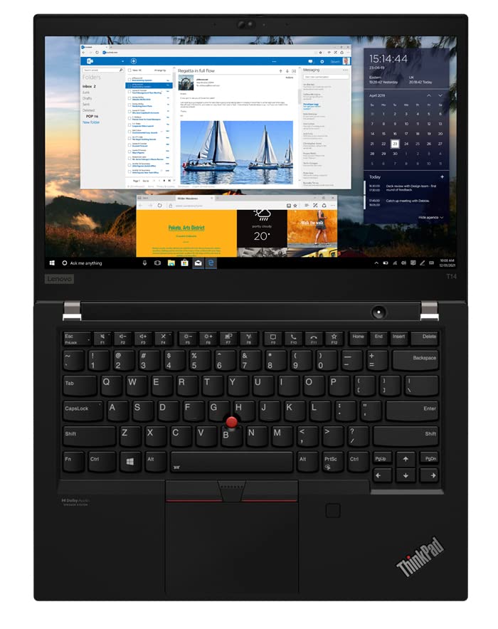 Lenovo 【Win 10 PRO】 Newest ThinkPad T14 Gen 2 14" FHD 400 nits Business Laptop, AMD Ryzen 5 PRO 5650U(Beat i7-10875H), 16GB 3200MHz RAM, 512GB NVMe SSD, Fingerprint, Backlit KB, HDMI + CUE Accessorie