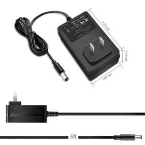 Replace Sony Blu Ray DVD Player Power Cord 12V AC Adapter, fit for Sony BDP-S5200 BDP-S3200 BDP-S3700 BDP-S6700 BDP-S1700 BDP-S3500 Blu-ray DVD Player, Suitable for The Sony AC-M1208UC AC Adapter