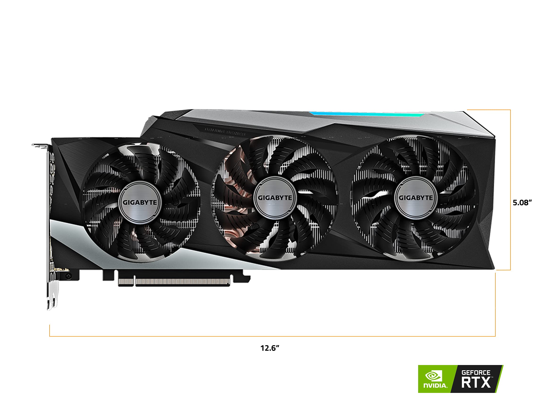 GIGABYTE GeForce RTX 3080 Gaming OC 10G (REV2.0) Graphics Card, 3X WINDFORCE Fans, LHR, 10GB 320-bit GDDR6X, GV-N3080GAMING OC-10GD REV2.0 Video Card (Renewed)