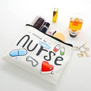 onstary Nurse Survival Kit Cosmetic Bag Birthday Gift For Nurse Nursing Graduation Gift CanvasBag (nurse)