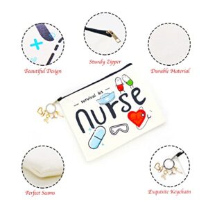 onstary Nurse Survival Kit Cosmetic Bag Birthday Gift For Nurse Nursing Graduation Gift CanvasBag (nurse)