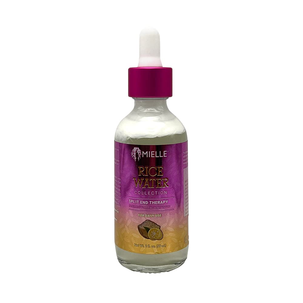 Mielle - Rice Water & Aloe Vera Blend - Length Retention For Dry & Damaged Hair Sulfate-Free Shampoo, Moisturizing Milk, Pink