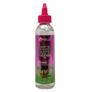 Mielle - Rice Water & Aloe Vera Blend - Length Retention For Dry & Damaged Hair Sulfate-Free Shampoo, Moisturizing Milk, Pink