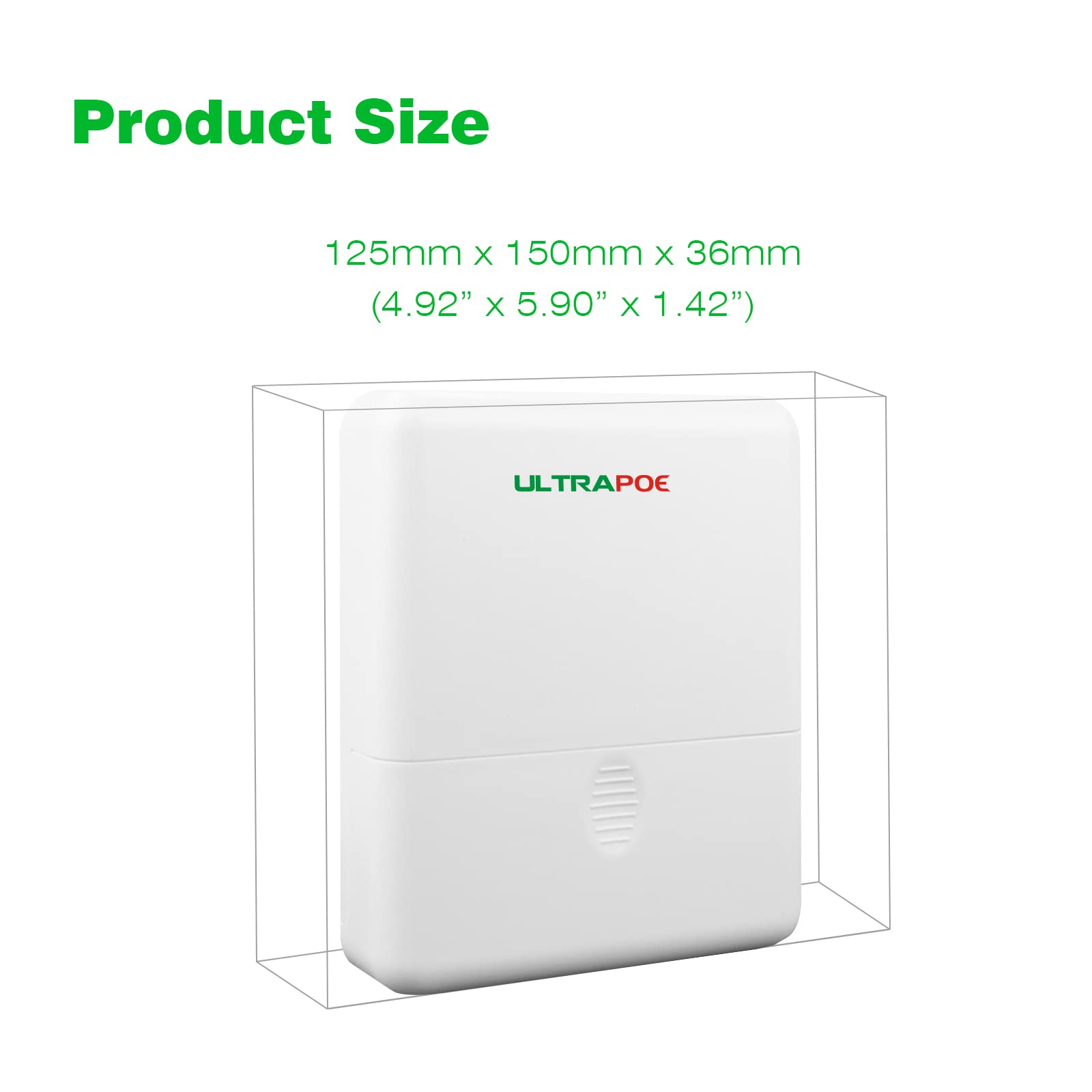 UltraPoe 4 Port Outdoor Gigabit POE++ Extender, up to 100m/330ft Ethernet Over Copper Wire, IEEE 802.3af/at Compliant, Plug and Play