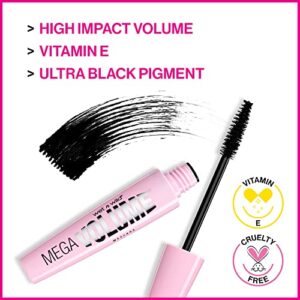 wet n wild PRIDE Mega Volume Mascara - Lengthening, Waterproof, Vitamin E Enriched, Cruelty-Free, Gluten-Free, Sulfate-Free & Vegan - Mega Volume Mascara