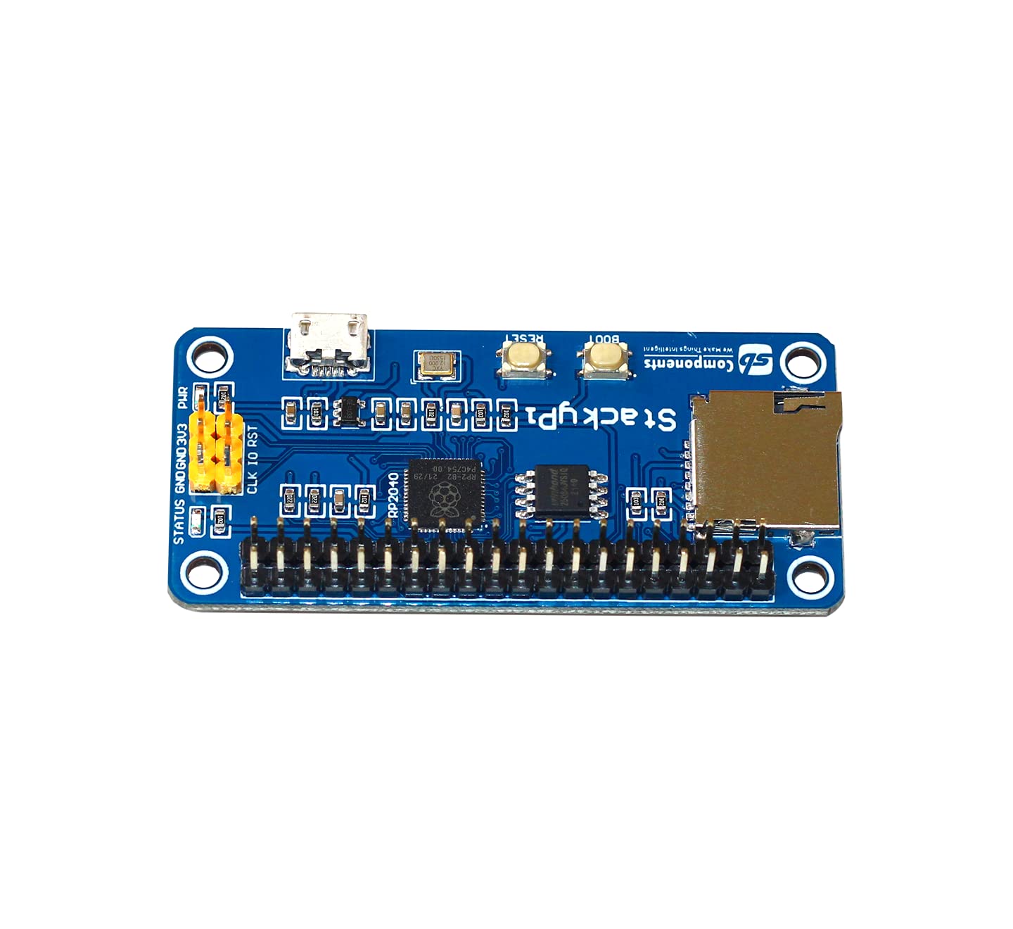 StackyPi - Stackable Raspberry Pi HAT Based on Raspberry Pi RP2040 MCU, Helps to Run The Raspberry Pi Hats via The Pico Zero RP2040