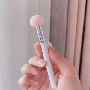 BinaryABC Foundation Sponge Powder Brush,Makeup Puff Makeup Brush Sponge Applicator Concealer Brush,3Pcs (Pink)