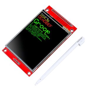 hosyond 2.8 inches tft lcd touch screen shield display module 320x240 spi serial ili9341 with touch pen compatible with arduino r3/mega2560 development board