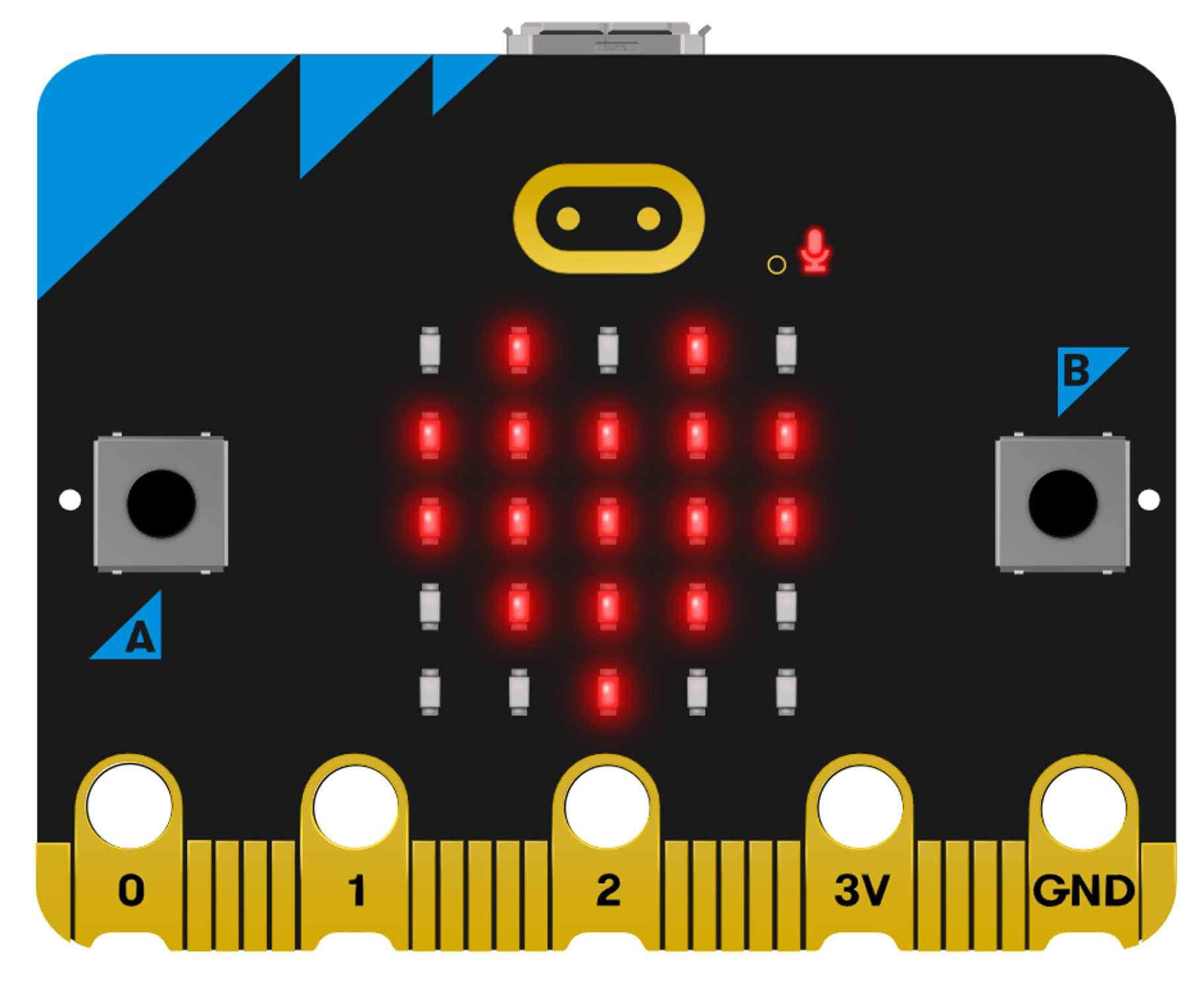 Microbit V2 Starter Kit with IoTCrazy© Frosted Protective Case, Official BBC Micro:bit v2.21 Board, Built-in Speaker and Microphone