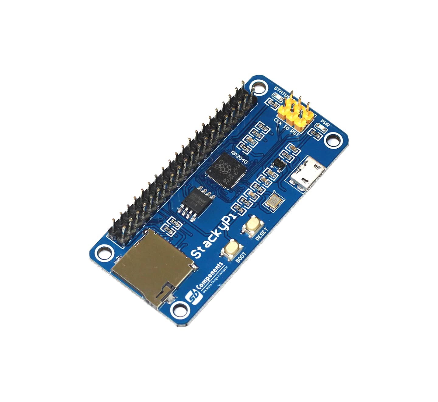 StackyPi - Stackable Raspberry Pi HAT Based on Raspberry Pi RP2040 MCU, Helps to Run The Raspberry Pi Hats via The Pico Zero RP2040