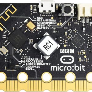 Microbit V2 Starter Kit with IoTCrazy© Frosted Protective Case, Official BBC Micro:bit v2.21 Board, Built-in Speaker and Microphone