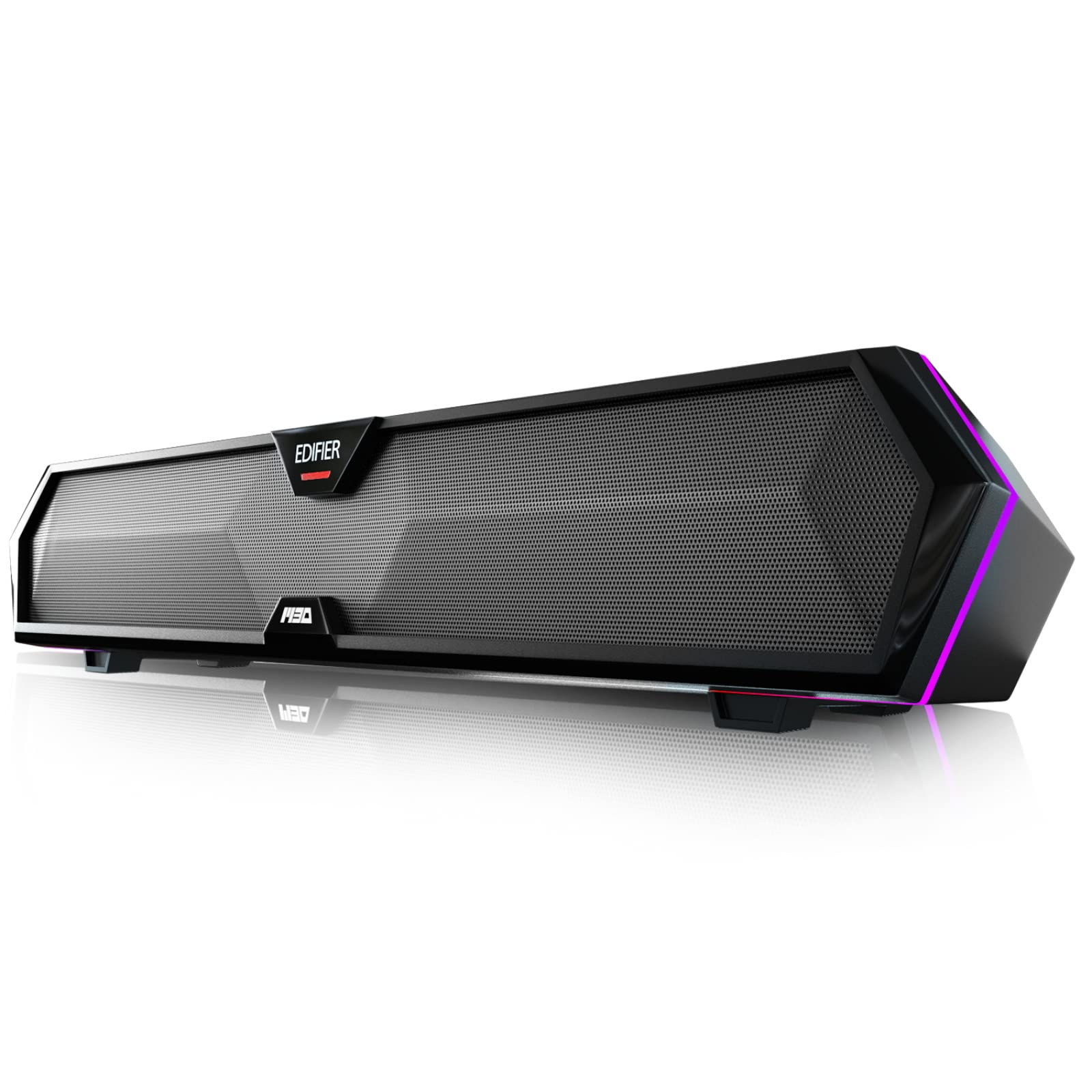 Edifier MG300 Computer Sound Bar: Loud Speakers with Deep Bass - Switch RGB Built-in Microphone for Gaming Speakers Wireless Bluetooth 5.3 & USB Adapter PC Sound Bar for Desktop