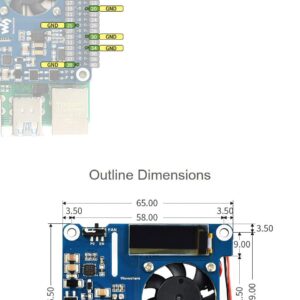 Waveshare PoE HAT (B) Power Over Ethernet HAT Supports Raspberry Pi 3B+ and 4B, 802.3af PoE Network