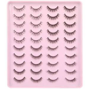 Natural Lashes Wispy Faux Mink Eyelashes Natural Look 4 Style Kiromiro False Lashes 3D Fluffy Strip Lashes Pack