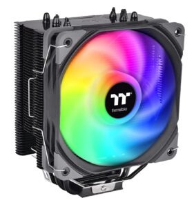 thermaltake ux200 argb sync cpu cooler with 16.8m color leds, 170w, hydraulic bearing, universal socket - for desktops