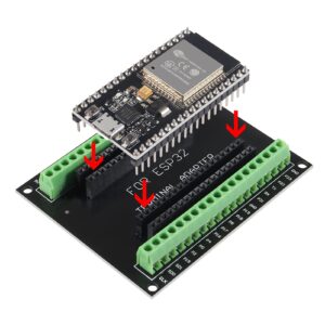 3PCS ESP32 Breakout Board GPIO 1 into 2 Compatible with 38 Pins ESP32S ESP32 Development Board 2.4 GHz Dual Core WLAN WiFi + Bluetooth 2-in-1 Microcontroller ESP-WROOM-32 Chip for Arduino