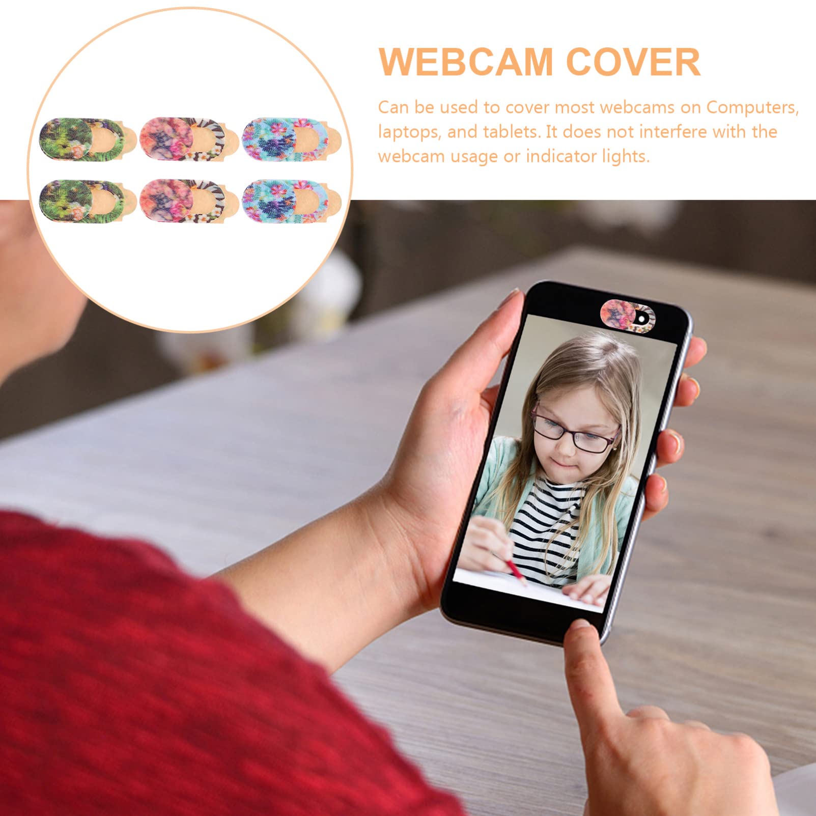 6pcs Cover Webcam Lens Cover Privacy Cover Slide Notebook Cover Small Shield Cover Protector Cover Webcam Lens Caps Hoods Cover Slider