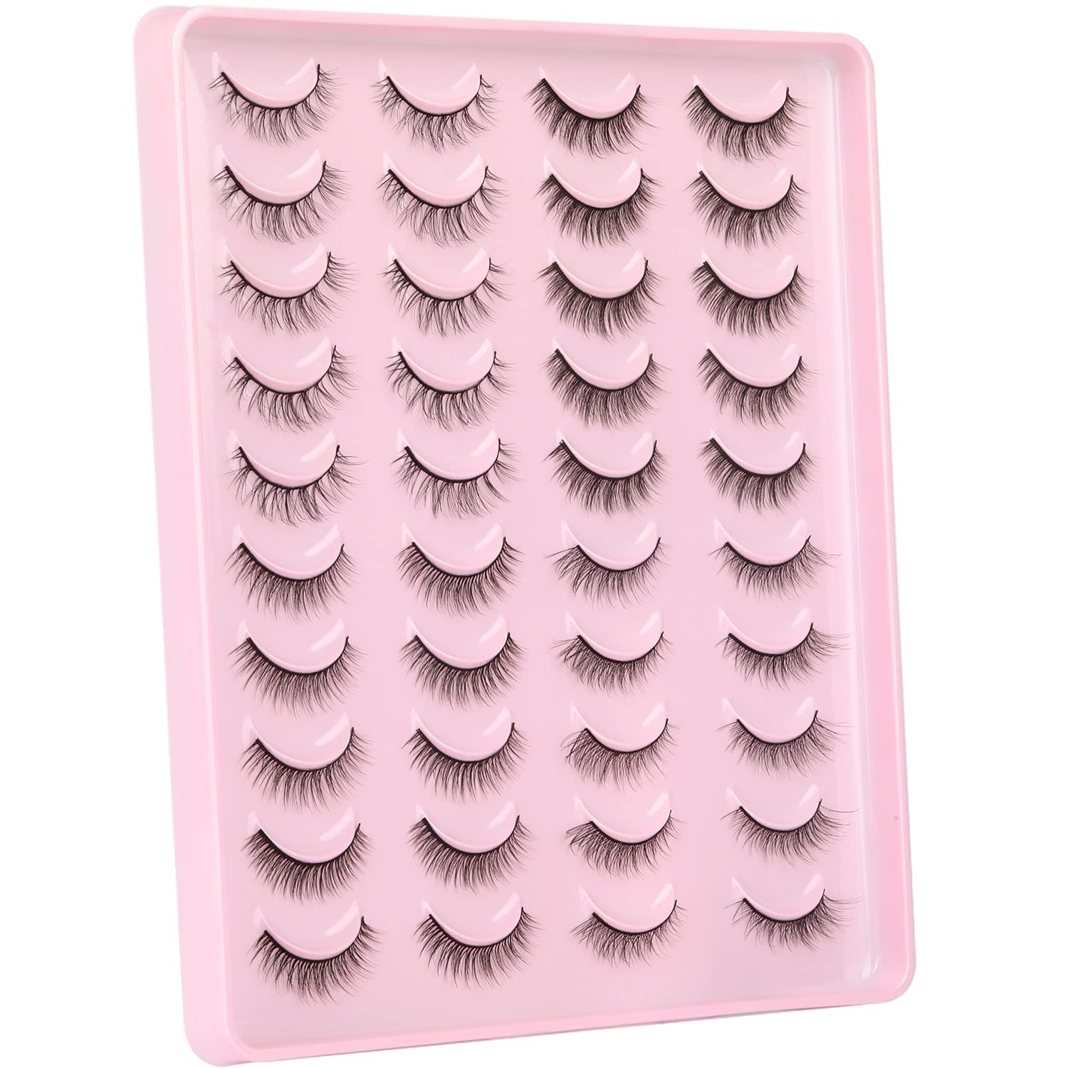 Natural Lashes Wispy Faux Mink Eyelashes Natural Look 4 Style Kiromiro False Lashes 3D Fluffy Strip Lashes Pack