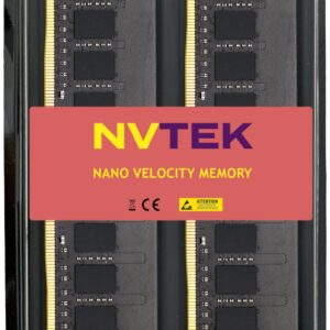 NVTEK 16GB (2X8GB) DDR4 2400MHZ PC4-19200 UDIMM 1Rx8 1.2V 288-PIN Non-ECC Unbuffered Desktop PC Computer Memory KIT