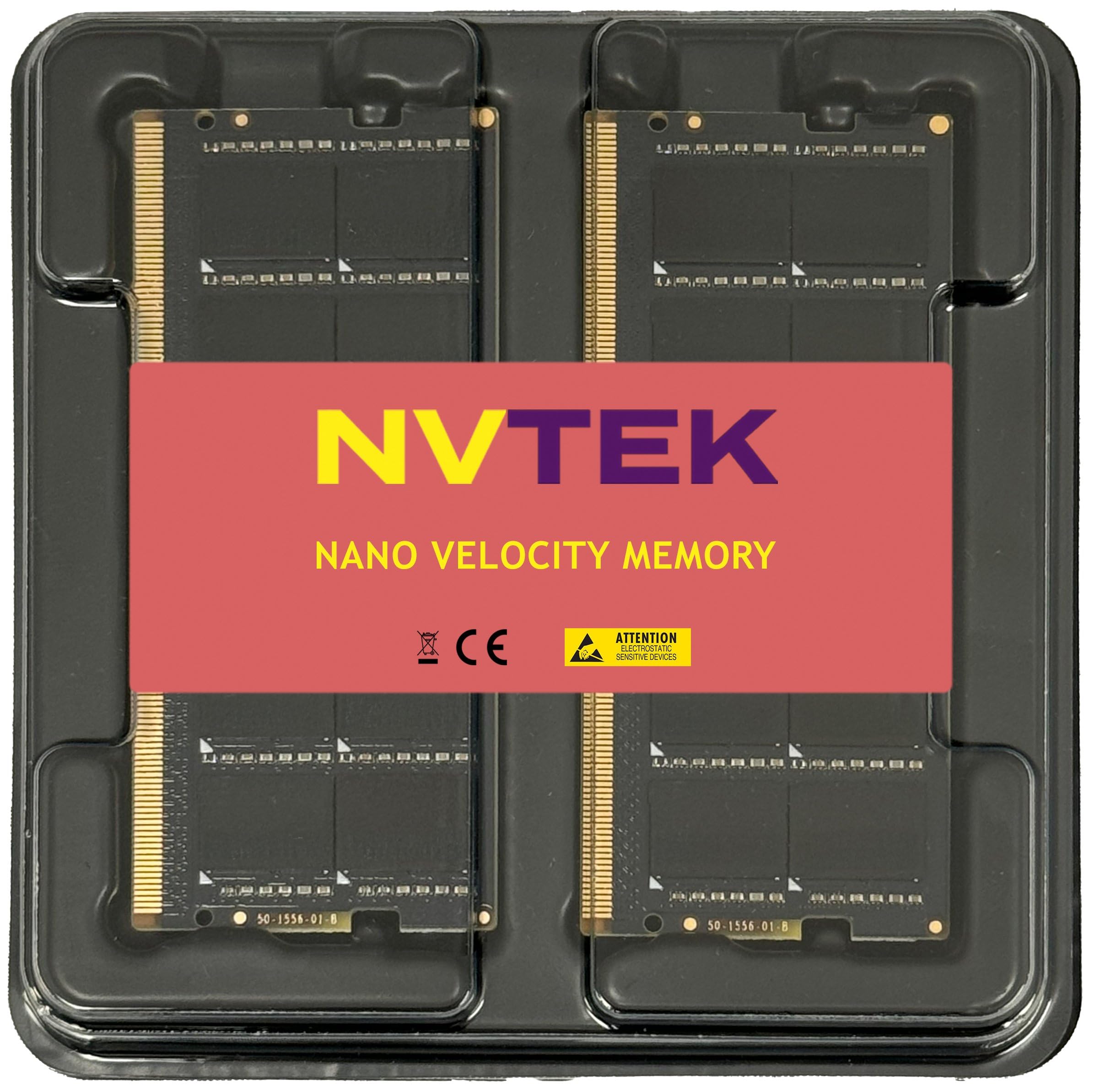 NVTEK 32GB (2X16GB) DDR4 2400MHZ PC4-19200 SODIMM 2Rx8 1.2V 260-PIN Non-ECC Laptop PC Computer Memory KIT