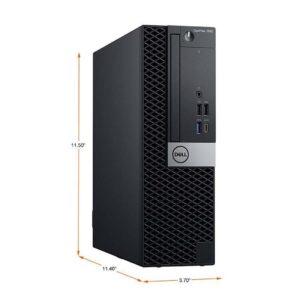 DELL Optiplex 7060 SFF Desktop Computer PC | Intel 8th Gen i7-8700 (6 Core) | 16GB DDR4 Ram New 1TB NVMe M.2 SSD | Built-in WiFi & Bluetooth | Windows 11 Pro | Wireless Keyboard & Mouse (Renewed)