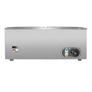 ALDKitchen Bain Marie Steam Warmer | Electric Buffet Food Warmer | Stainless Steel | 110V (4 Tanks)