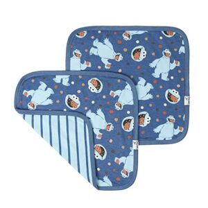 copper pearl baby security blanket set of 2 - portable size for self-soothing on-the-go, ideal baby blankets for boys and girls, ultra-soft, and gift-ready loveys - cookie monster